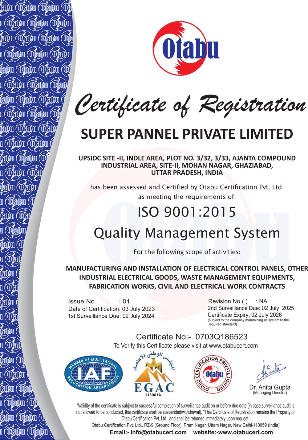 Control Panel Manufacturers